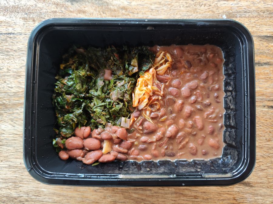 top reasons to visit Kenya - local beans with spinach and salad